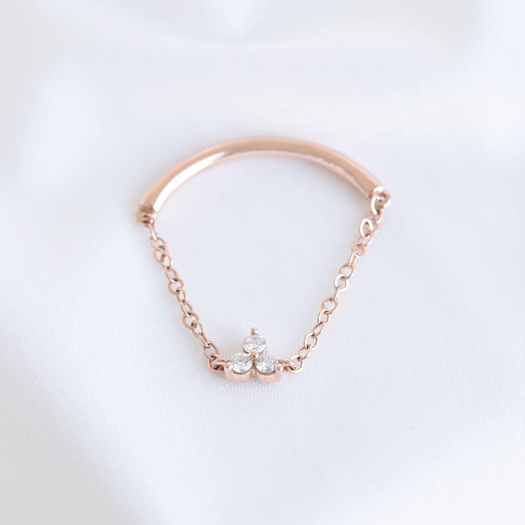 Minimalistický prsten s diamanty 92825