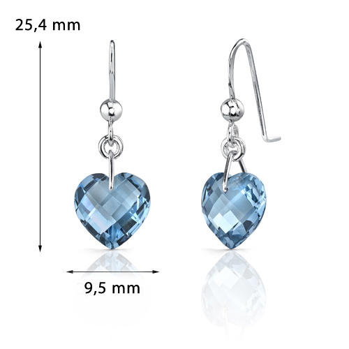 Stříbrné náušnice s topasy 3565
