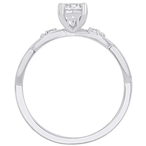 Zásnubní prsten s výběrem písmene a diamanty Halym