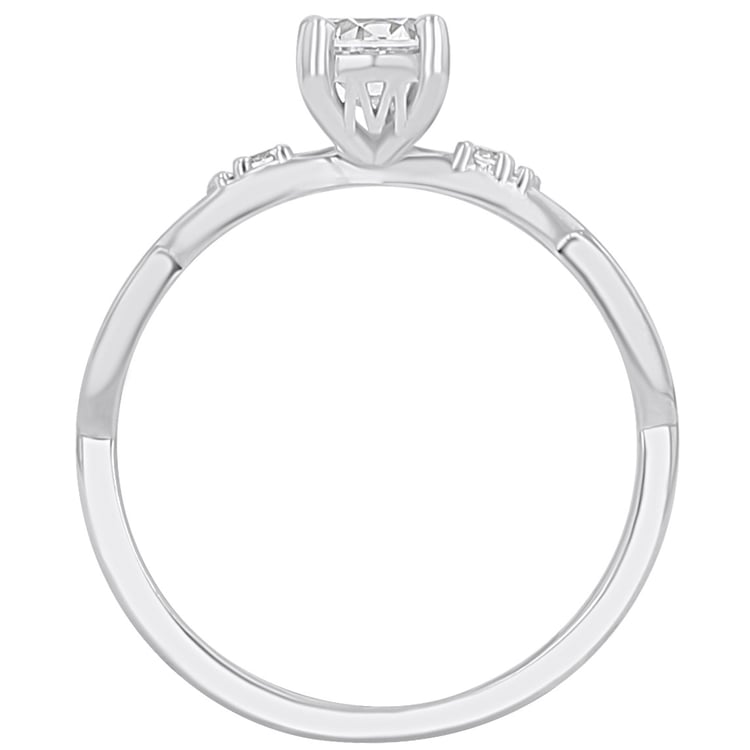 Zásnubní prsten s výběrem písmene a diamanty Halym 167472