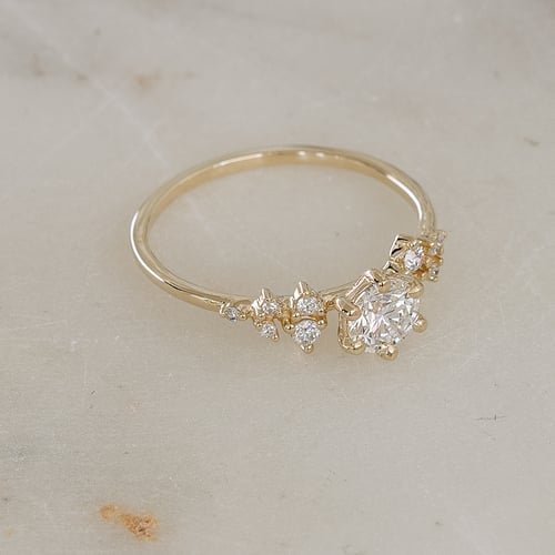 Zásnubní prsten s diamanty Olha