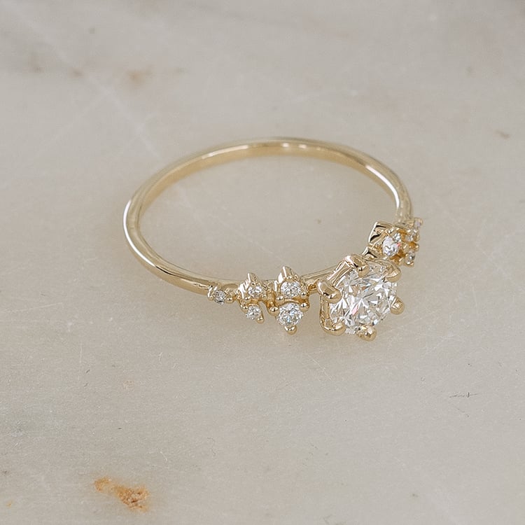 Zásnubní prsten s diamanty Olha 129934