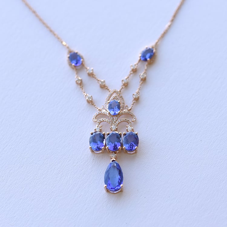 Tanzanitový náhrdelník 60592
