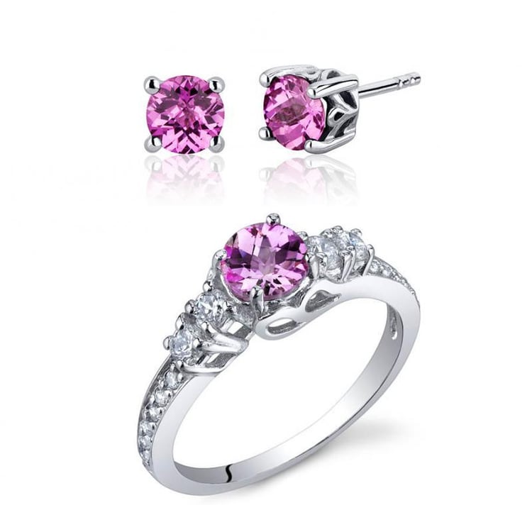 Romantická kolekce s růžovými safíry a zirkony Asisa