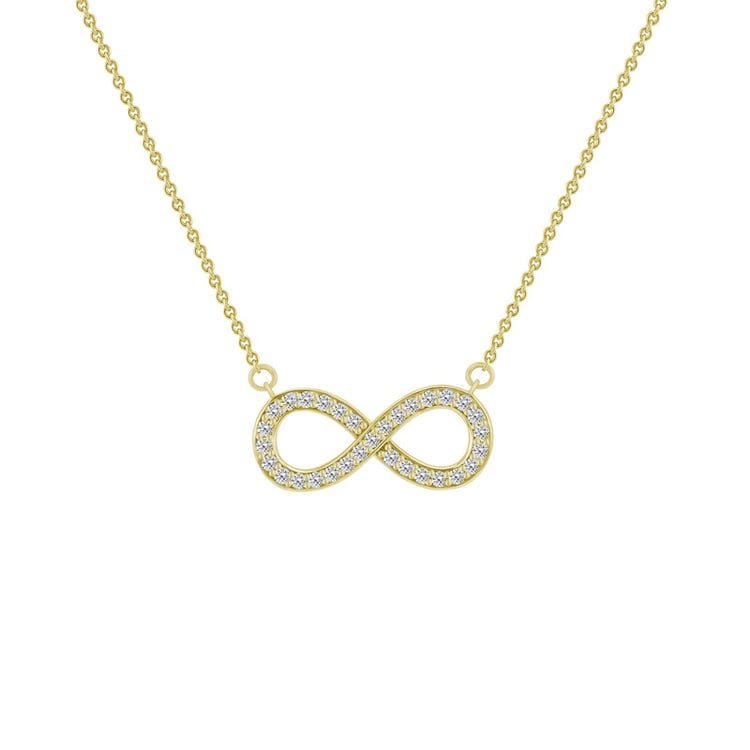 Jemný náhrdelník zdobený diamanty 51012