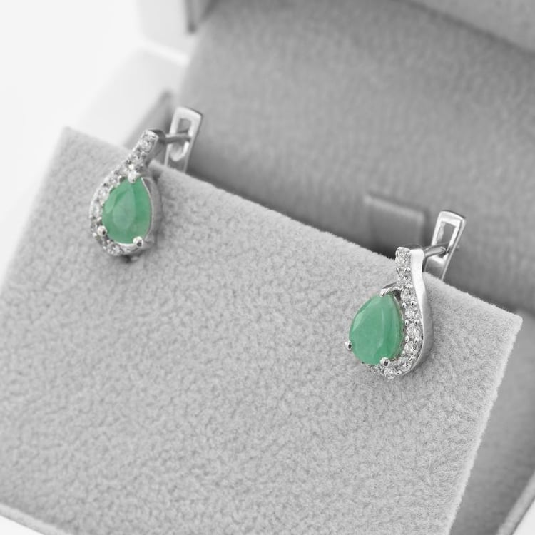 Náušnice se smaragdy 49341