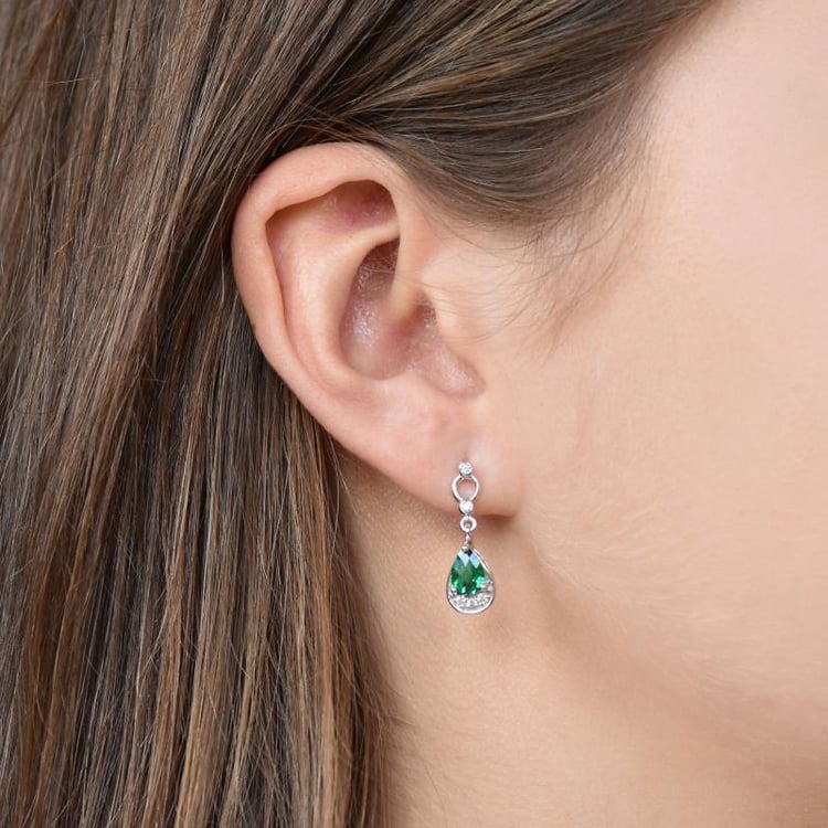 Náušnice se smaragdy Kanty 10389