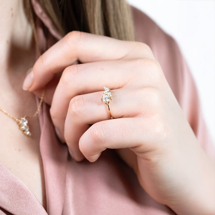 Kolekce cluster šperků s lab-grown diamanty Ester 152082