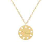 Stříbrný pozlacený přívěsek z kolekce #ZaNormalniHolky s gravírem I shine