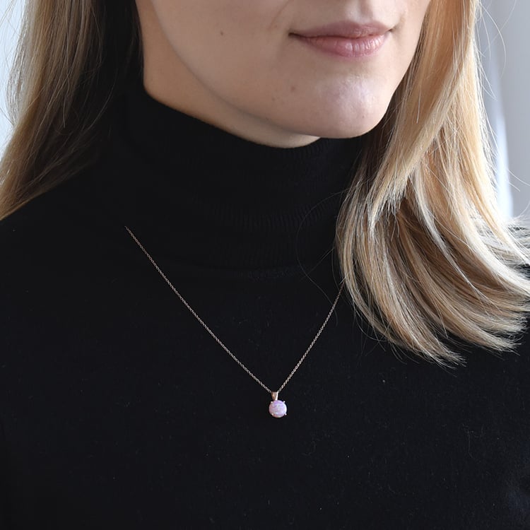 Zlatý přívěsek s opálem 72612