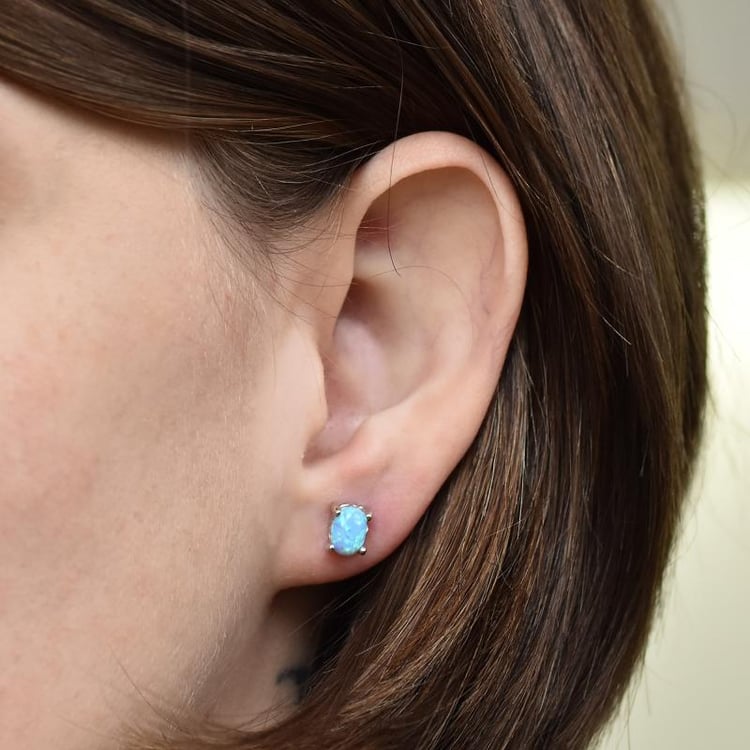 Náušnice s opály 26117