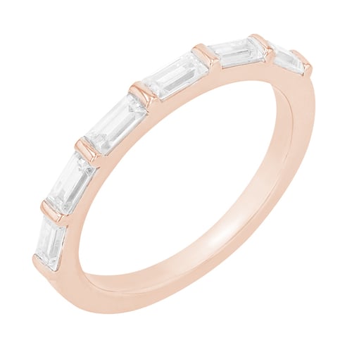 Elegantní prsten s baguette diamanty Marilyn