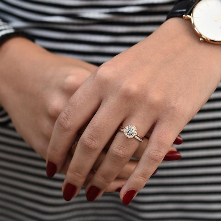 Set prstenů s alexandritem 35711