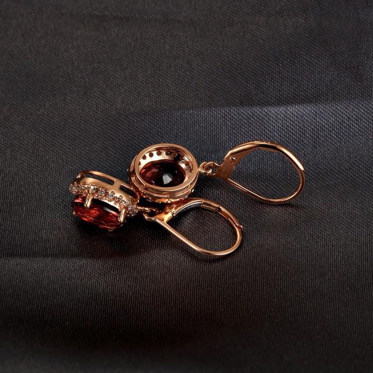 Náušnice s růžovými turmalíny 4919