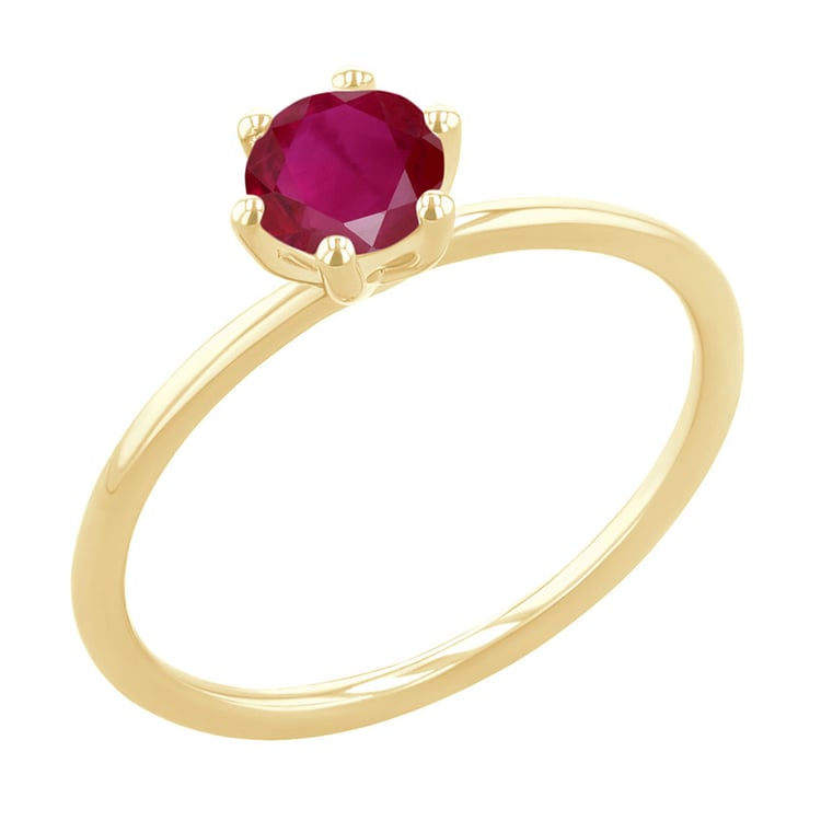 Zásnubní prsten s rubínem Birdie 151026