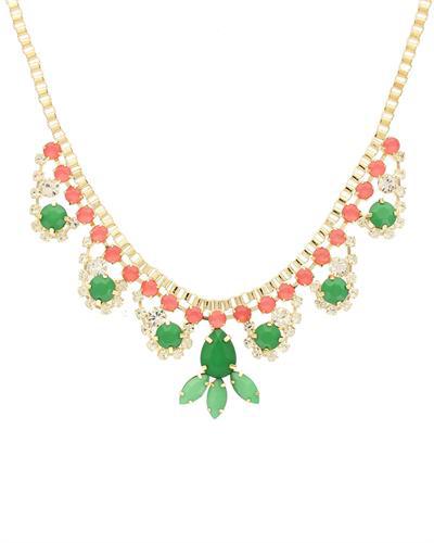 Zdobený pozlacený náhrdelník