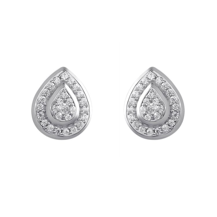 Zlaté diamantové náušnice