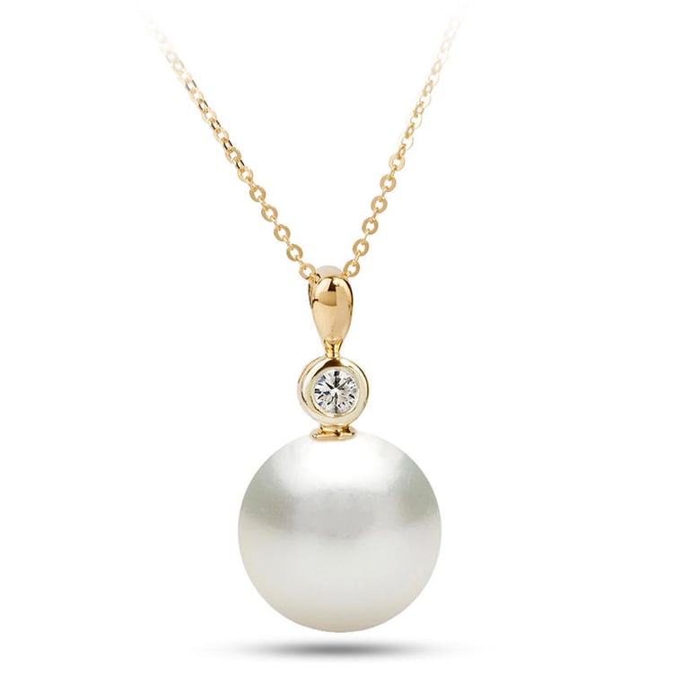 Perlový náhrdelník zo žltého zlata 11262