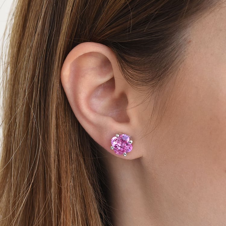 Náušnice ze stříbra se safíry 82357