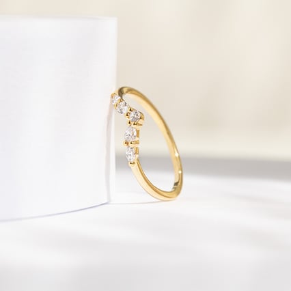 Vykrojený prsten s round, pear a marquise diamanty Craig