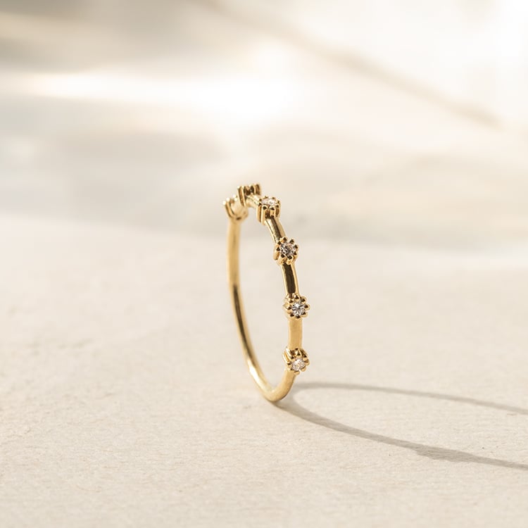 Znamenitý prsten s lab-grown diamanty Charmie 139792