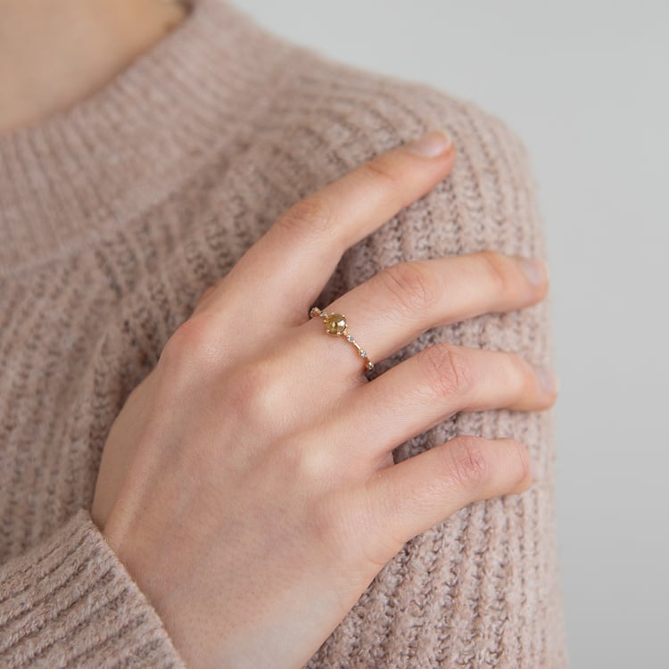 Prsten se salt and pepper diamanty Imelda 124786