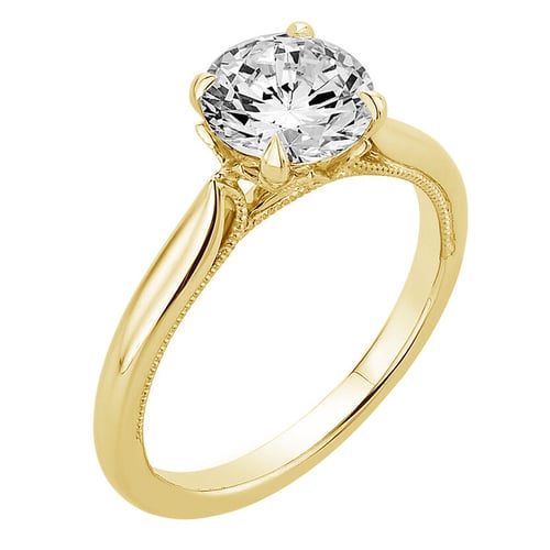 Zásnubní prsten s postranními lab-grown diamanty Libby
