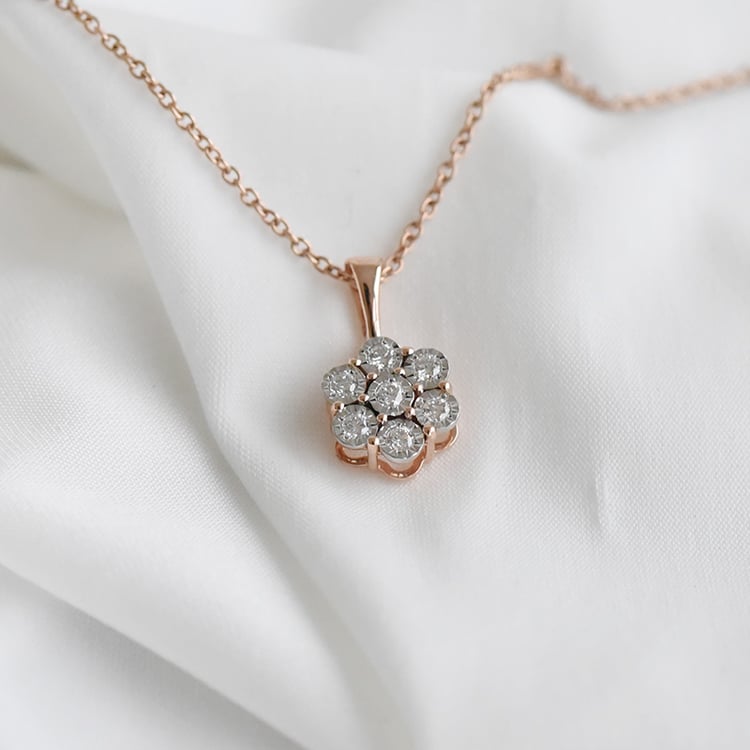 Diamantový přívěsek ve tvaru květiny 92291