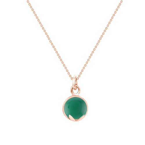 Zlatý přívěsek s cabochon onyxem Azalea