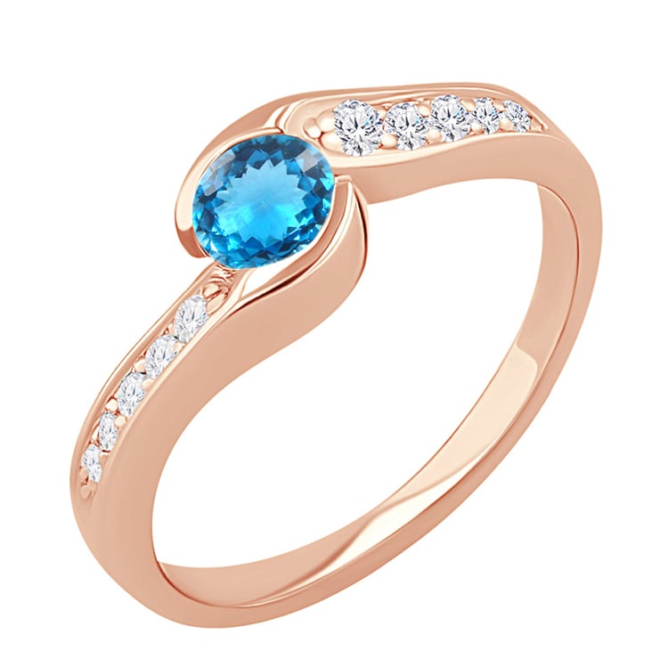 Zásnubní prsten se švýcarským topazem Lytarie 113476