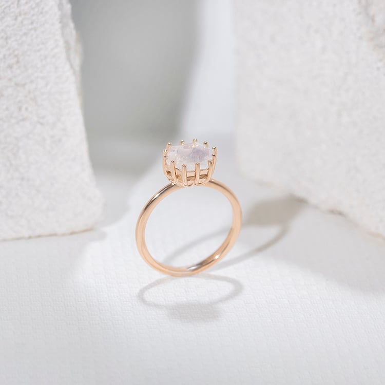 Zásnubní prsten s měsíčním kamenem Tutie 111471