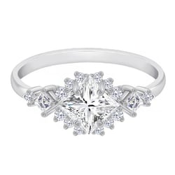 Zásnubní prsten s 0.60ct IGI princess certifikovaným lab-grown diamantem Medrie