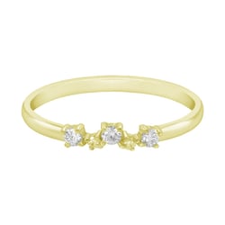 Zlatý zásnubní prsten s diamanty Blanka