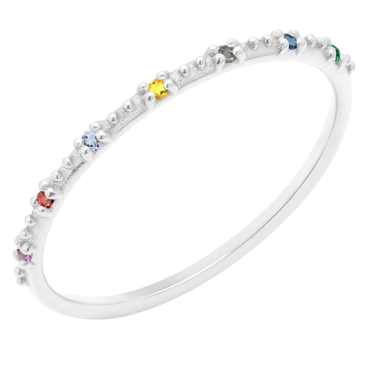 Minimalistický prsten s drahokamy dle vašeho výběru Tess 162844