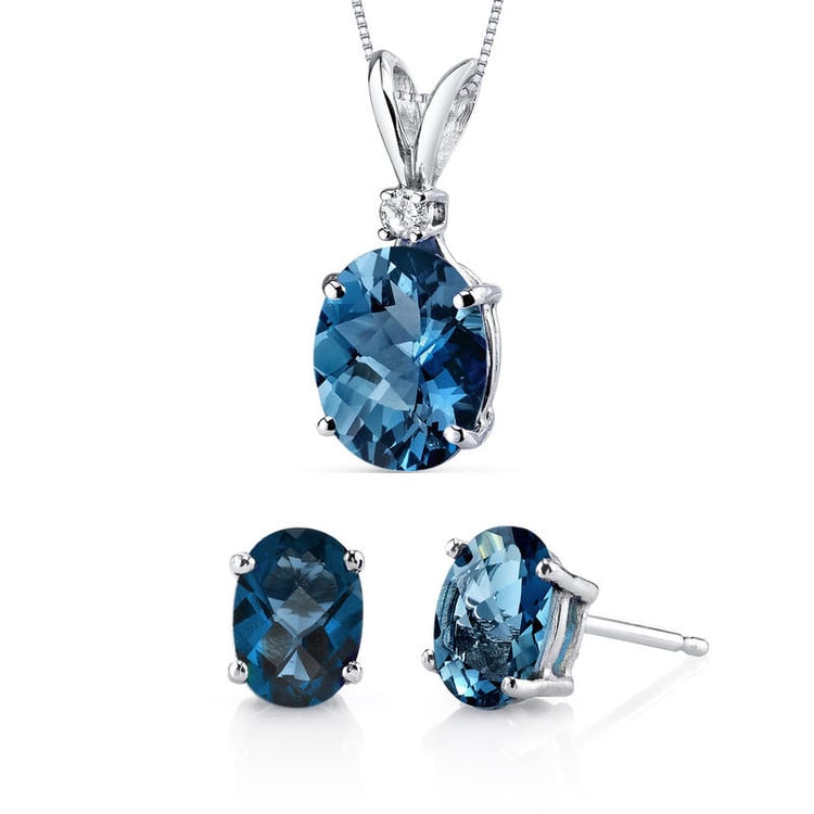 Zlatá kolekce šperků s topazy Phoebe