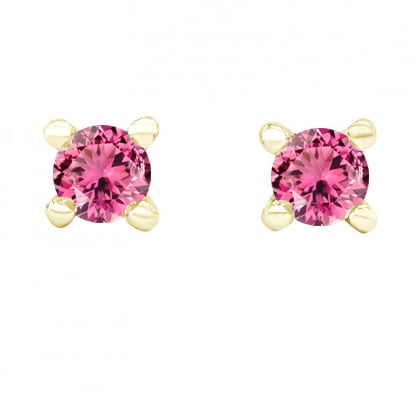 Napichovací náušnice s turmalíny ze zlata 47864