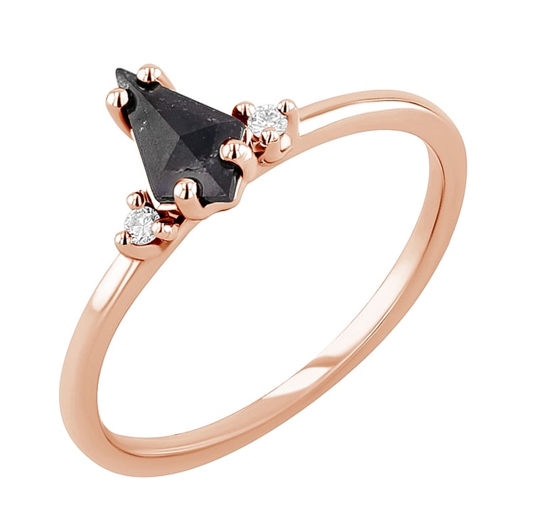 Zlatý prsten s kite salt and pepper diamantem Adalia 125765