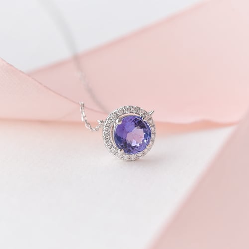 Tanzanitový náhrdelník s diamanty Naara