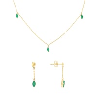 Zlatá kolekce šperků s brazilskými smaragdy Raíz