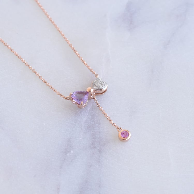 Roztomilá kolekce šperků s ametysty, safíry a diamanty Monique 106246