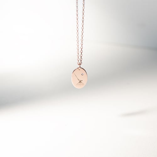 Personalizovaný stříbrný přívěsek s diamantem Metronome