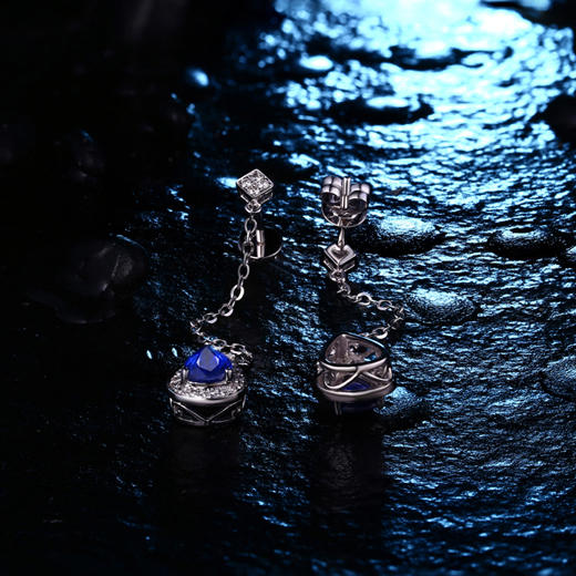 Náušnice se safíry 17013