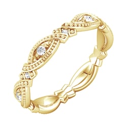 Vintage obroučka zdobená lab-grown diamanty Yash