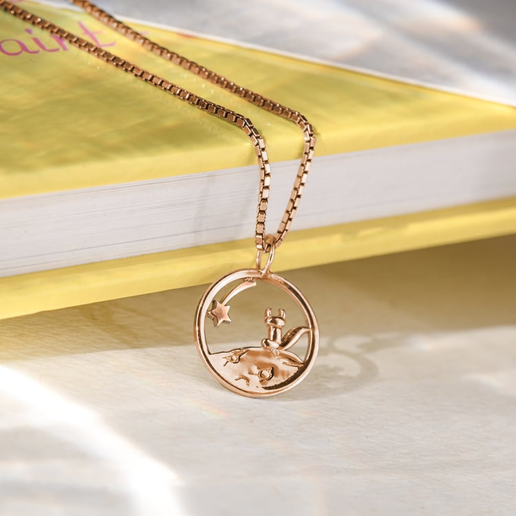 Stříbrný vykrojený přívěsek s liškou Malý princ 141919