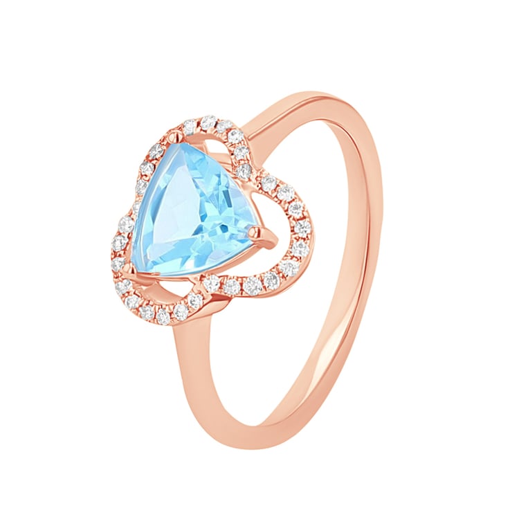 Zlatá topazová souprava šperků s diamanty Danya 115448