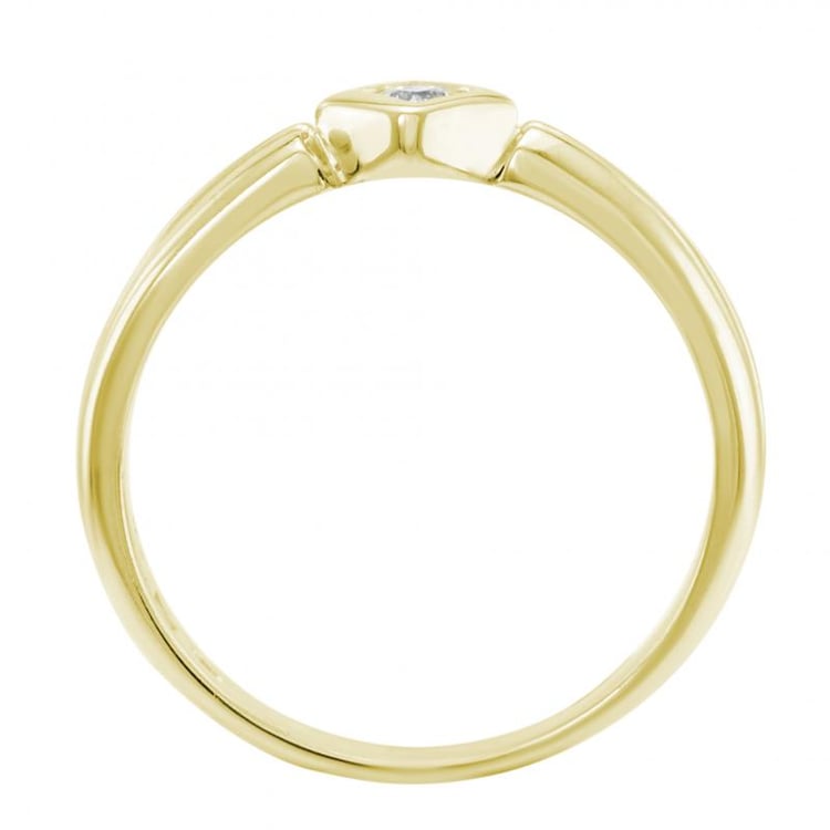 Diamantový zlatý prsten 4584