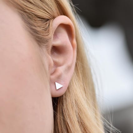 Zlaté geometrické mix &amp; match náušnice Aine