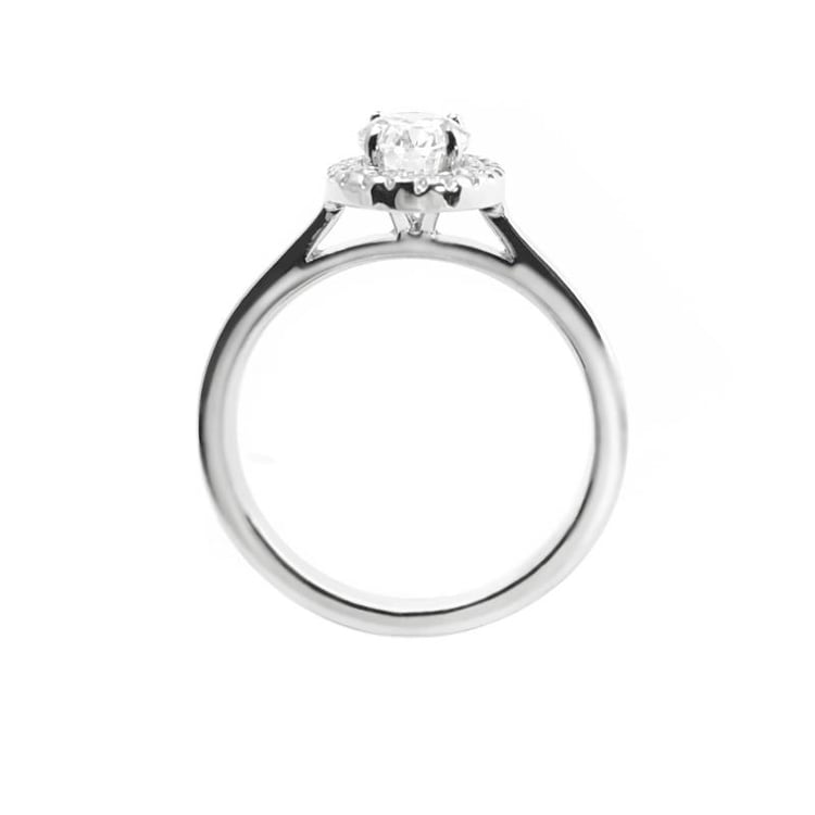 Zlatý diamantový prsten z 18k zlata Chastity 5009