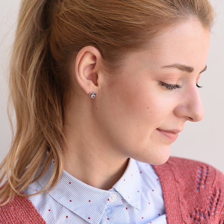 Náušnice s morganity 59122