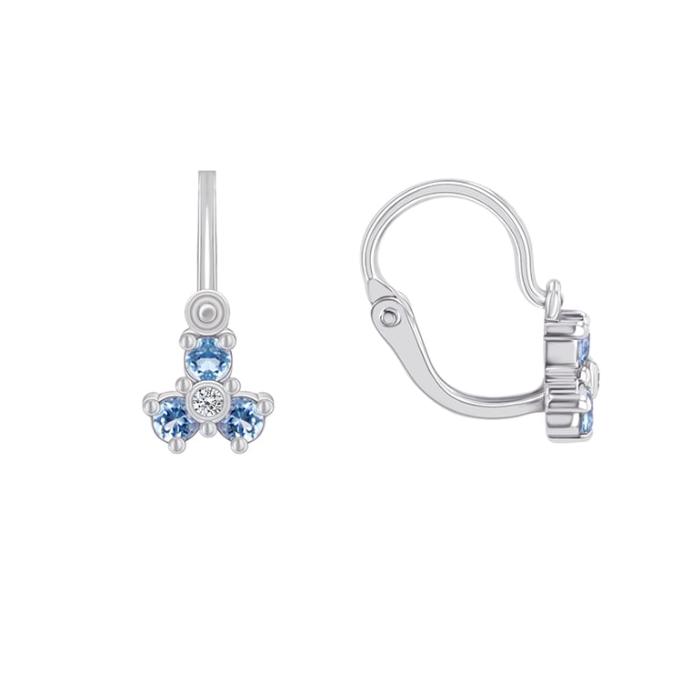 Jemné dětské náušnice s topazy 89704